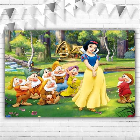 Buy YouRan Princess Snow White Backdrop Enchanted Forest 5x3 Snow White ...