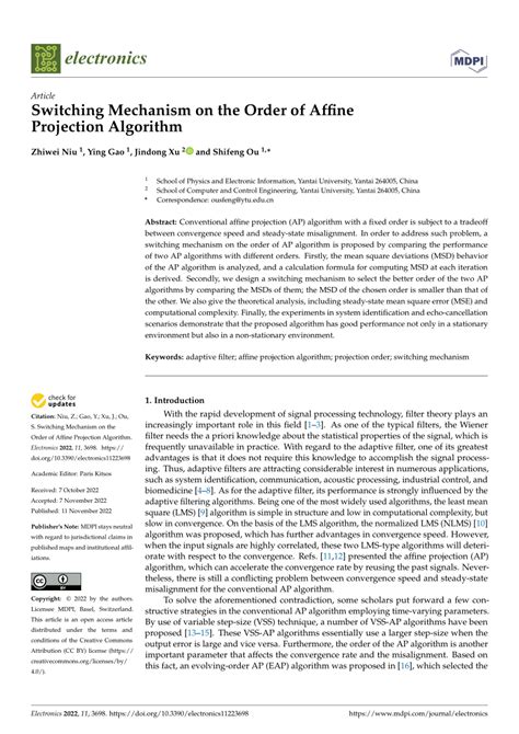 Image result for Affine Projection Algorithm in Advanced Digital Signal Processing