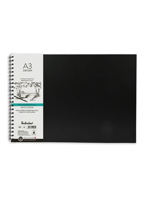 Scholar Professional Sketch Pad 50 Sheets 130 Gsm – Wrap and woof