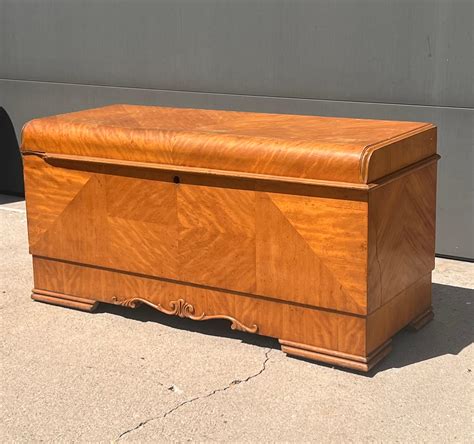 An art deco cedar waterfall chest by Lane, circa 1950 at 1stDibs | lane ...
