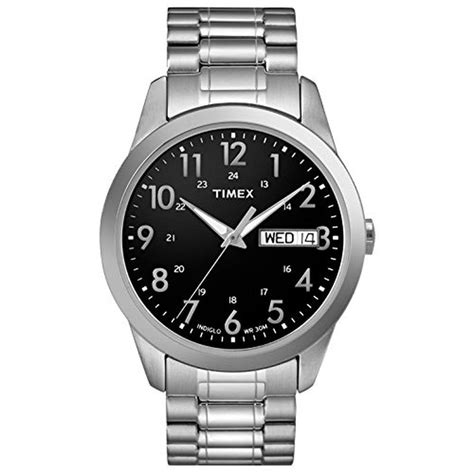 Timex Men's T2M932 South Street Sport Black/Silver-Tone Stainless Stee ...