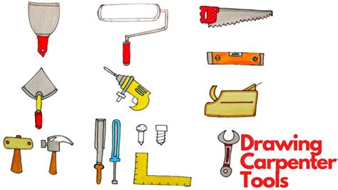 Image result for Carpenter Tools Drawing
