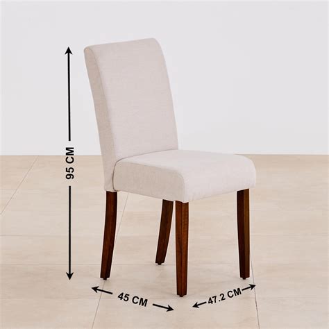 Buy Nirvana Indus Set of 2 Fabric Dining Chairs - Beige and Brown from ...