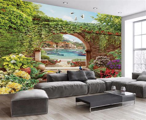 The Floral Silence wallpaper sticker – www.decordaddystore.com