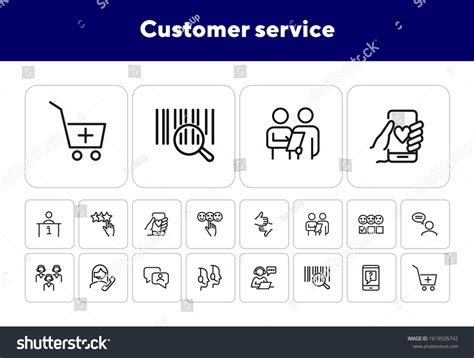 Customer Service Line Drawing Icon 的图像结果
