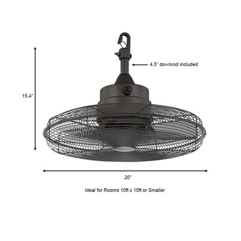 Calthorpe 20 in. Portable Natural Iron Ceiling Fan | Ubuy India