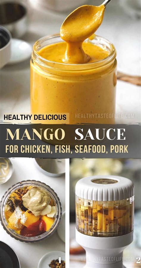 Mango Sauce Recipe For Chicken, Fish, Seafood | Sauce for chicken ...