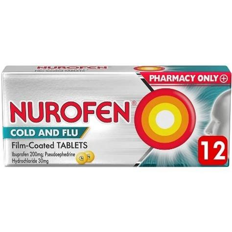 NUROFEN COLD AND FLU 12 TABLETS - Dennehy's Cross Pharmacy - Cork