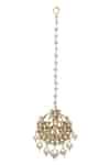 Buy Gold Plated Pearl Drop Maangtikka by MAISARA JEWELRY Online at Aza ...