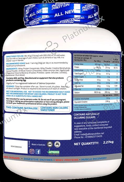 International Protein – Uses, Price, Side Effects | PlatinumRx