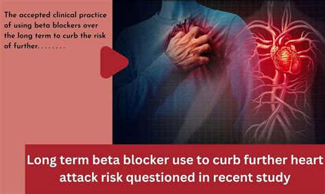 Long term beta blocker use to curb further heart attack risk questioned ...