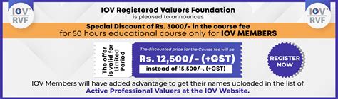 IOVRVF | IOV Registered Valuers Foundation