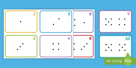 Numbers 1-10 Dotty Cards