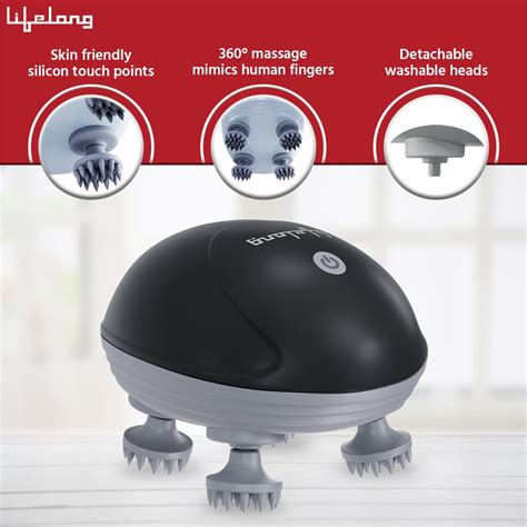 Lifelong Hair Scalp Rechargeable Electric Head Kneading Massager – swag ...