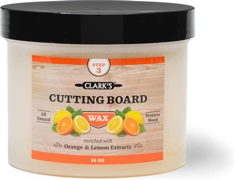 Amazon.com: CLARK'S Cutting Board Wax - 2-in-1 Wood Butter & Food Grade ...
