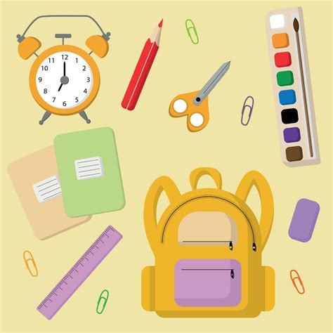 School Stationery Cartoon 的图像结果