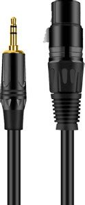 SYMFONIA XLR Female to 3.5mm 1/8" Stereo Male Professional Low Noise ...