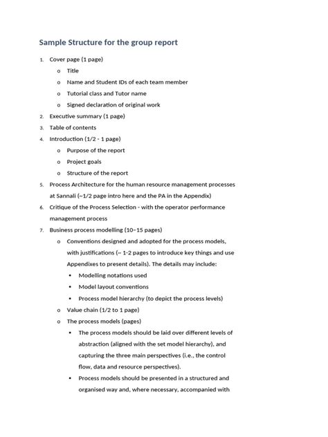 Image result for Basic Report Structure