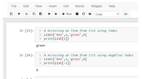 Image result for Python Code List