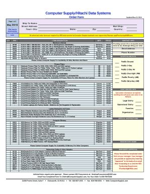 Image result for Standard Order Form