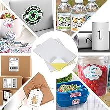 MR. CRAFT Sticker Self-Adhesive Glossy Photo Paper A4 Size 120 GSM for ...