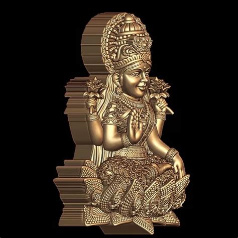 Laxmi Mata 3D Model - Divine Goddess of Wealth and Prosperity