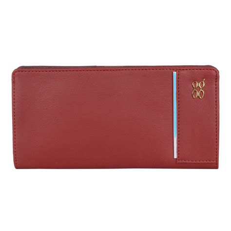 Voece Red Large Two Fold Wallet