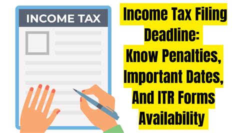ITR Filing Last Date 2024: Know Penalties, Important Dates, And ITR ...