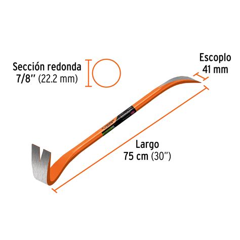 Barreta de uña de 7/8 x 75 cm, Truper Expert, Barretas De Uña, 102670