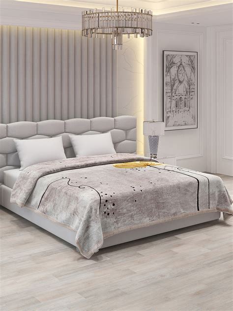 Buy Printed Double Bed Blanket for Mild Winter -1 Ply Online in India ...