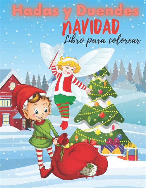 Buy Hadas y Duendes Navidad Libro para colorear: Para los niños con ...