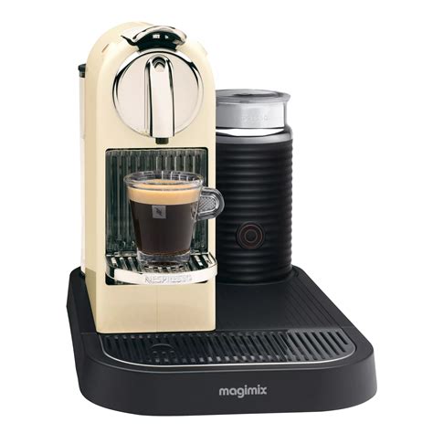 Nespresso 190 CitiZ and Milk Coffee Machine by Magimix, Cream
