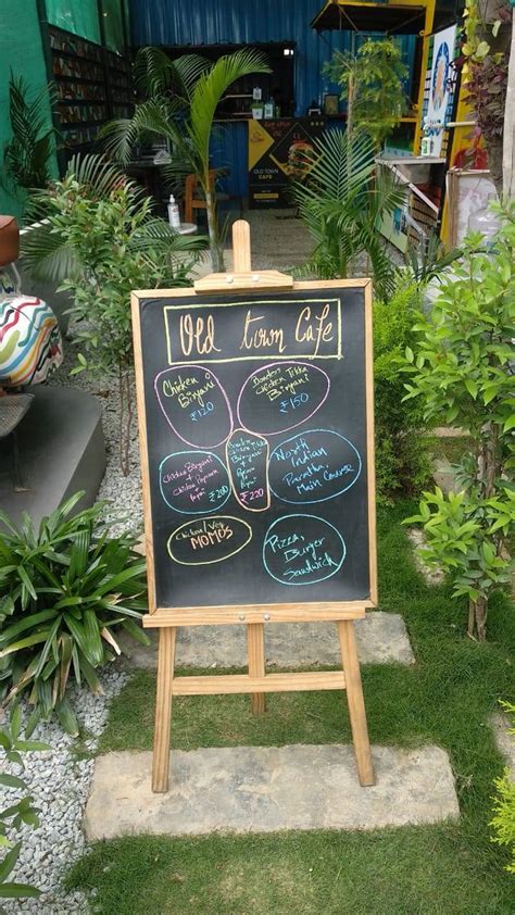 Menu at Old Town Cafe, Bengaluru