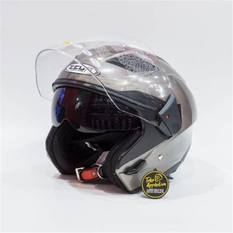 Jual HELM HALF FACE ZEUS ZS-611 D.SIL - Jakarta Barat - TokoApparel ...