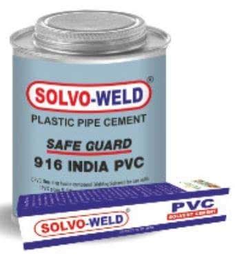 SOLVO-WELD PVC Pipe Bonding Adhesive/PVC Solvent Cement (100ML. Tin ...