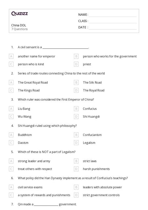 50+ teachings confucius worksheets for 9th Class on Quizizz | Free ...