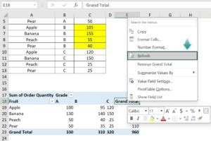 Update PivotTable 的图像结果