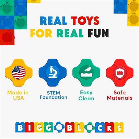BiggoBlocks Big Blocks for Kids Ages 4-8 — Indoor India | Ubuy