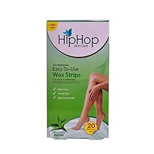 HipHop Body Wax Strips with Argan Oil, Aloe Vera, Green, 20 Pieces ...