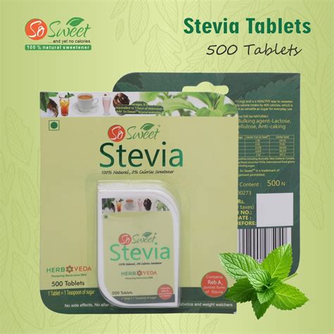 Sugar Free Stevia Tablets | 600 Tablets | So Sweet