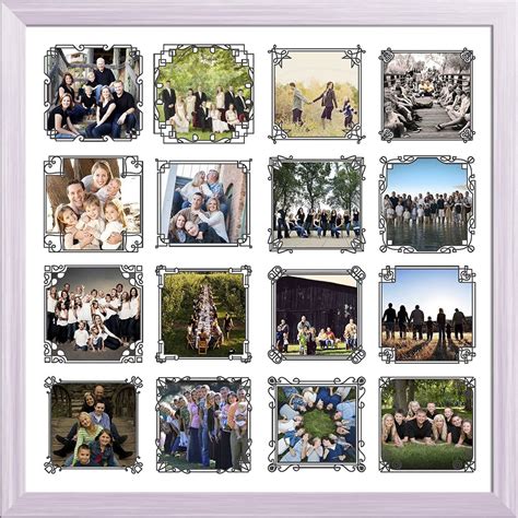 ArtzFolio Ornamental Frame Photo Collage White Wood Frame Personalised ...