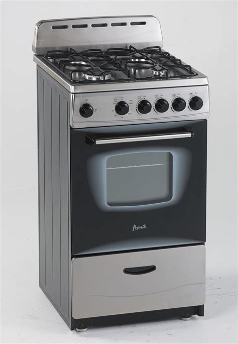 Avanti GR2013CSS 20 Inch Freestanding Gas Range with 2.1 cu ft ...