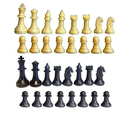 Buy Top Team Chess Coin/Goti Set of 32 Plastic Pieces, Chess Coins ...