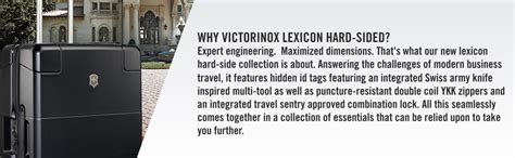 Victorinox Lexicon Polycarbonate 28 cms Black Hardsided Check-in ...