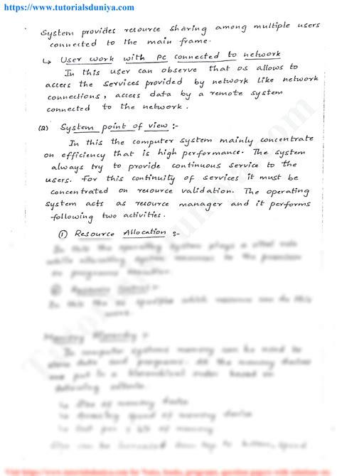 Image result for Operating System Handwritten Notes PDF