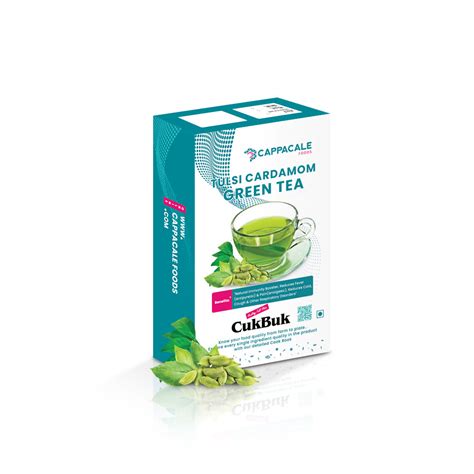 Tulsi Cardamom Green Tea 100g – Cappacale Foods