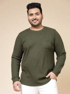 RIGO Solid Men Round Neck Green T-Shirt - Buy RIGO Solid Men Round Neck ...