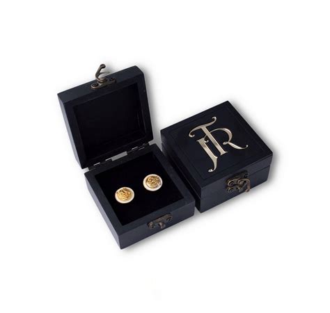 Buy Tiger Enamel Gold Plated Cufflinks (White) Online | JRT Handicrafts