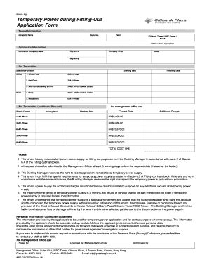 Fillable Online IMSP 75 CIP-TN-09Aug14Temporary Power during Fitting ...