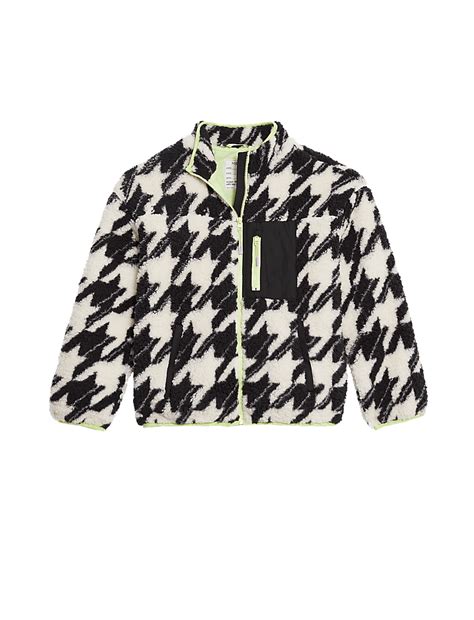 Buy Borg Dogtooth Jacket (6-16 Yrs) at Marks & Spencer